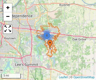 Area schools map